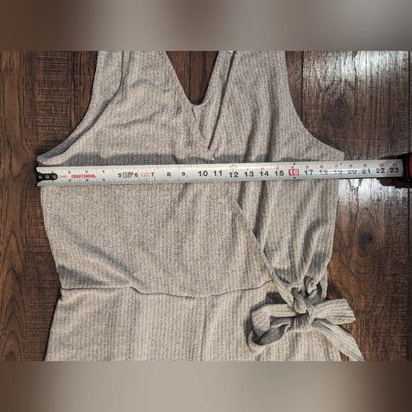 HEATHERLY Delia Side Tie Knit Romper Light Gray Size 2X Stretchy Soft Comfy NWT! - Picture 7 of 16